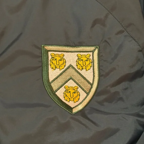 Charles River Princeton University Rockefeller College Crest Jacket Green Sz S - Picture 3 of 7